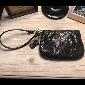 Coach Sequin Wristlet